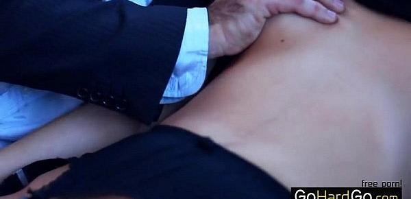 Classy slut pleasing two men porn HD